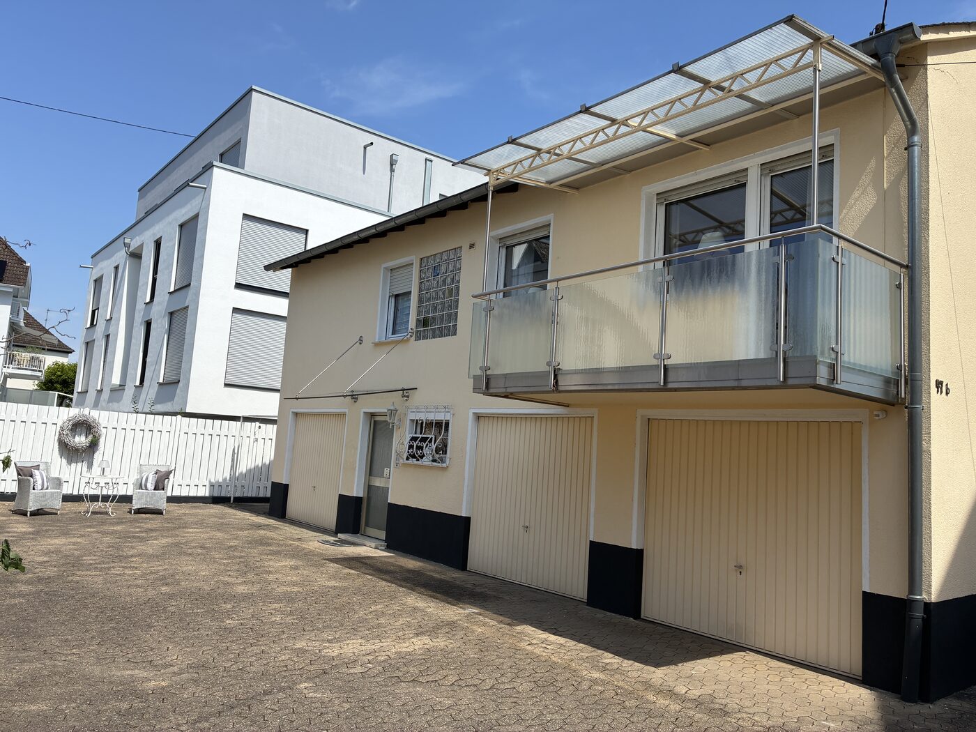 Außenansicht des Ferienhauses Highlight am Rhein in Koblenz